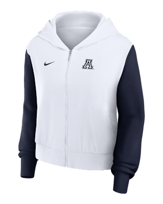 売れ筋商品|||ナイキ カットソー トップス レディース Women's White ia Bulldogs Cropped Beyond Capability Color-Block Script Full-Zip Hoodie White Women's Nike White Georgia Bulldogs Cropped Beyond